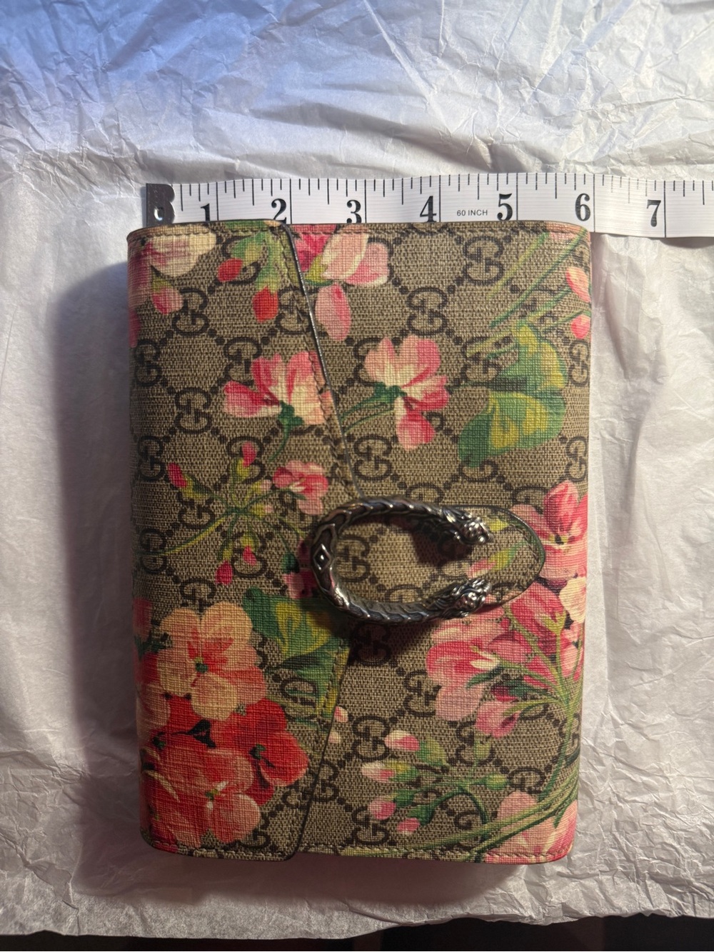 Like-New GUCCI Dionysus GG Blooms Wallet On Chain Bag - Picture 15 of 16